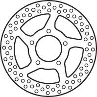 Remschijf (star)  Lucas MST253