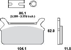 Remblokkenset MCB580*