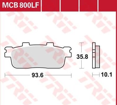 Remblokkenset MCB800*