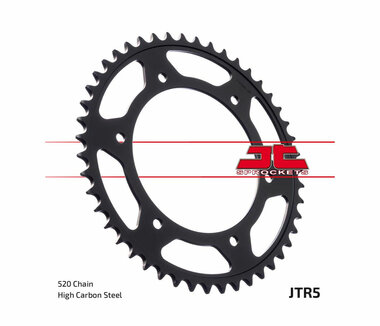 Achtertandwiel van JT in de kleur zwart (JTR5-47)