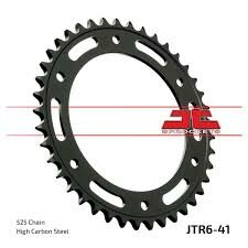 Achtertandwiel van JT 41 tands in de kleur zwart (JTR6-41 8.5mm boutgaten)